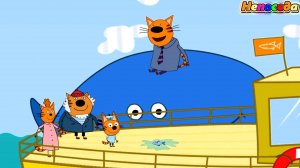 Три кота! Новые серии - В поисках кита - игра. Мультики для детей. Яркие детские мультики смотреть!