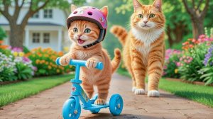 МАМА КОШКА И КОТЕНОК ОТПРАВЛЯЮТСЯ НА СПАСАТЕЛЬНУЮ МИССИЮ, КОГДА ОБНАРУЖИВАЮТ,ЧТО СОБАКА ВОДИТ ТАЧКУ