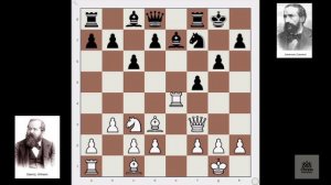 Steinitz - Zuckertort (8st game of the match) 1886