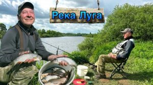 Река Луга и снова рыбалка на Сырть с берега