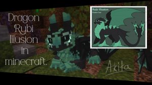 Dragon Rubi Illusion in minecraft. #nightfury #isleofberk #howtotrainyourdragon