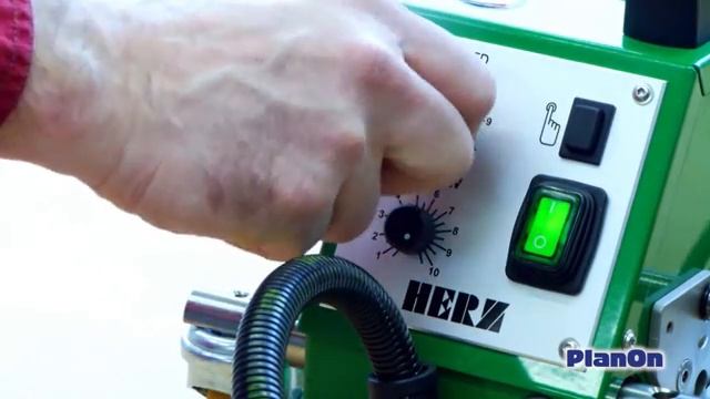 Аппарат для сварки тентов и баннеров горячим воздухом Herz PlanOn | Www.tool-tech.ru