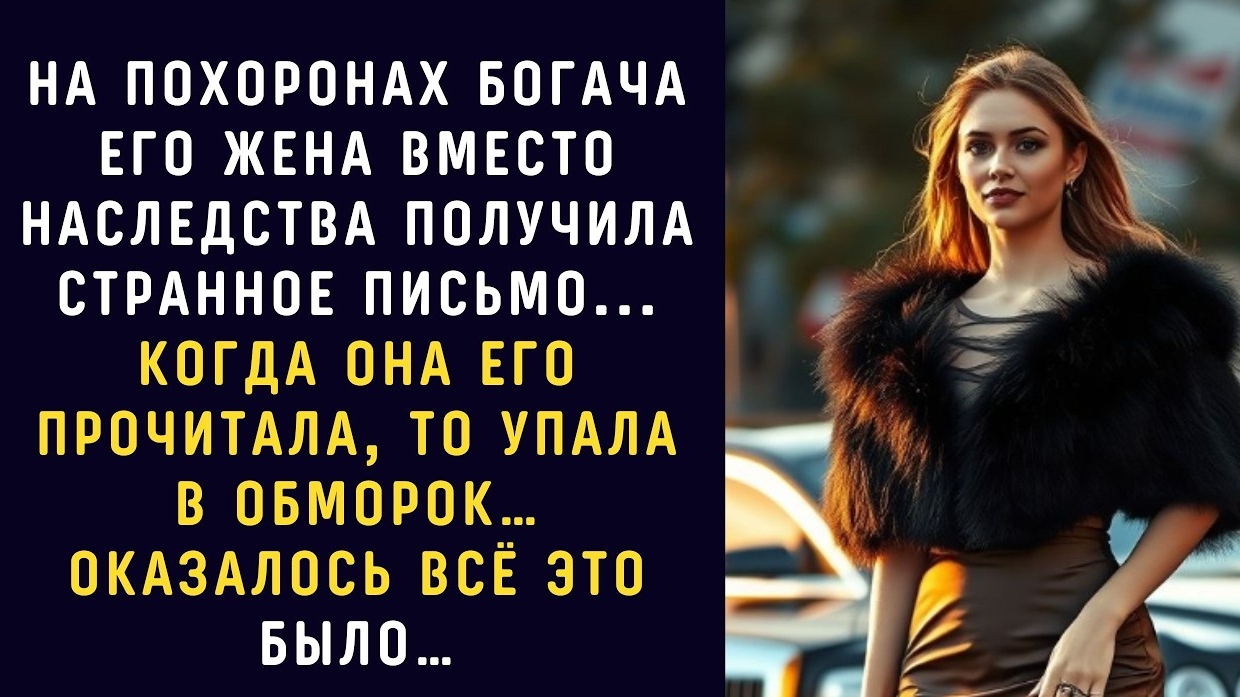 Жена БОГАЧА осталась без гроша, но с загадочным ПИСЬМОМ, в котором...