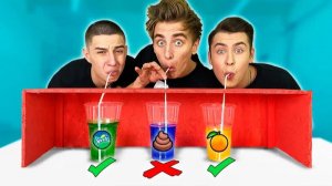 ЧЕЛЛЕНДЖИ С ЕДОЙ - ВЫБЕРИ ПРАВИЛЬНУЮ ТРУБОЧКУ ЧЕЛЛЕНДЖ !