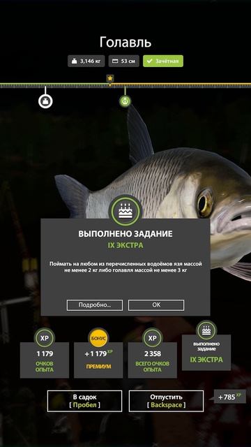 Голавль на Комарином для квеста #рр4