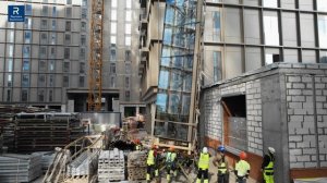Монтаж углового структурного 8 м модуля Reynaers Aluminium (квартал Lucky)