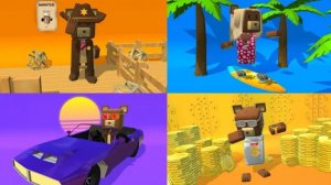 Игры на всех новых скинах в Super Bear Adventure🐻