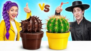 Челлендж. Шоколадная Еда vs Настоящая еда с Кейпоп-Охотницы на Демонов