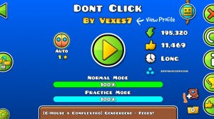 Прохожу уровень  Dont klick на 100%