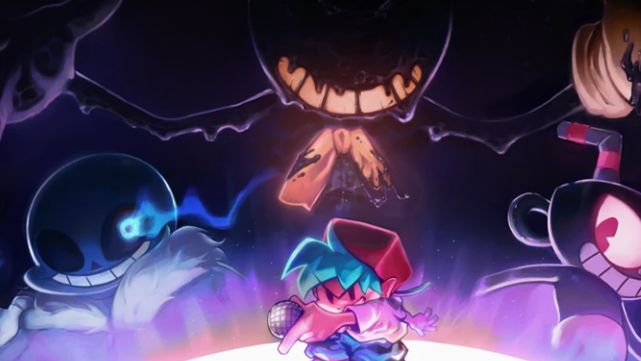 FNF_ Инди-кроссовер на всю неделю (против Cuphead, Sans & Bendy) смотреть онлайн