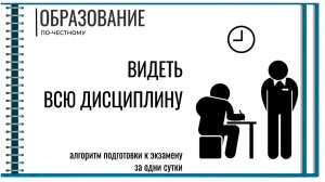 Видеть всю дисциплину