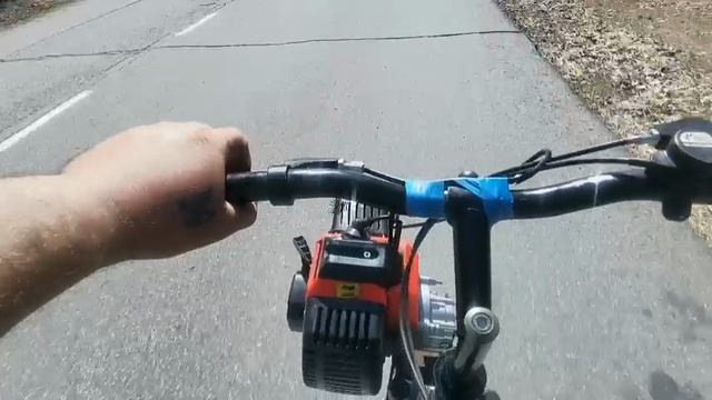 Тример бензакоса.Веломотор.