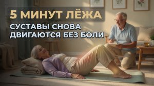 Всего 5 минут ЭТОЙ «ХОДЬБЫ ЛЁЖА» — и суставы снова оживают