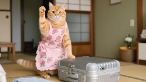 Мама-кошка готовит медово-фруктовые вафли, чтобы поприветствовать друзей Джинджер 🧇🍓🍯🐾 # Смешные