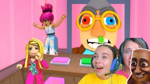 КОМАНДНЫЙ ПОБЕГ ОТ БАБУШКИ вместе С МАМОЙ в ROBLOX!