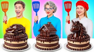 Кулинарный Челлендж Я против Бабушки  Креативные Лайфхаки с Едой