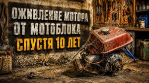 ОЖИВЛЕНИЕ МОТОРА ОТ МОТОБЛОКА СПУСТЯ 10 ЛЕТ