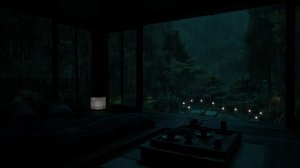 ЗВУКИ ДОЖДЯ ЗА ОКНОМ 🌧️ УЮТНАЯ ДОЖДЛИВАЯ НОЧЬ ДЛЯ СНА И ОТДЫХА