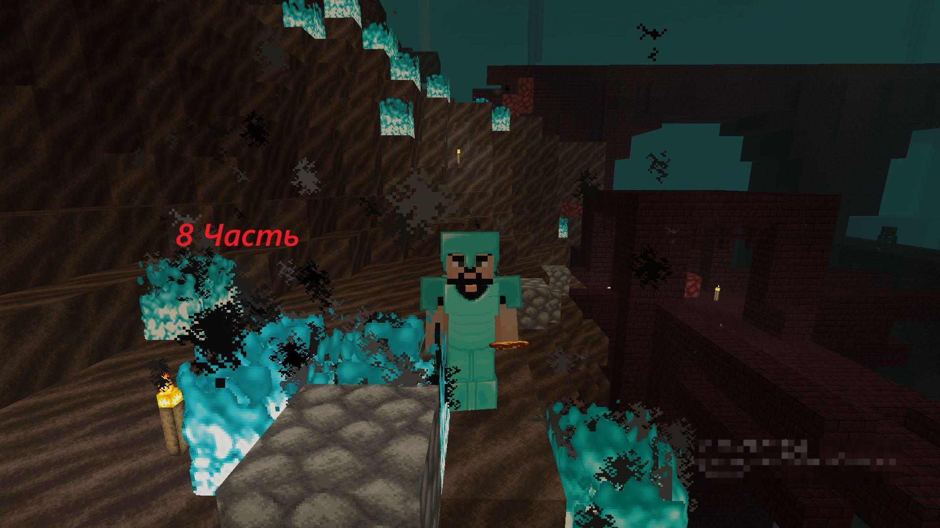 (8 Часть) Нашел Крепость в Ад подрался с ифритами Minecraft