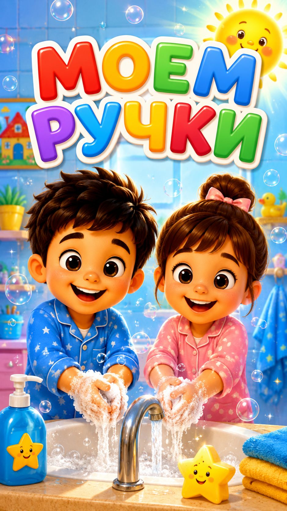 Моем Ручки - Мульт Песенка Обучалка для малышей!