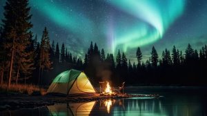 Ambient Music - Night Sound - The Noise of The Campfire | Meditation