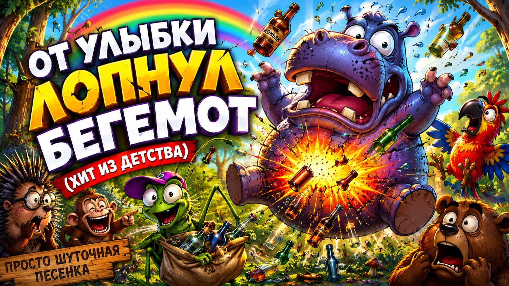 От улыбки лопнул бегемот 😂 (хит из детства)