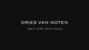 Показ мужской коллекции Dries Van Noten 079 осень-зима 2012-2013 (без звука)