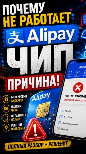 Почему не работает чип Алипей ПРИЧИНА  #alipay