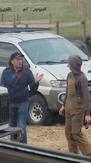 Wesley Talking with Local Farmer in Russian!
