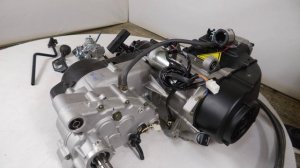 Двигатель ATV/снегоход 165QML-B4, вар.+реверс, радиатор, карб. с подогр., руч.+эл.старт, баланс вал