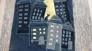 С чего начинаются домики. Шью из старых джинсов. Для начинающих.