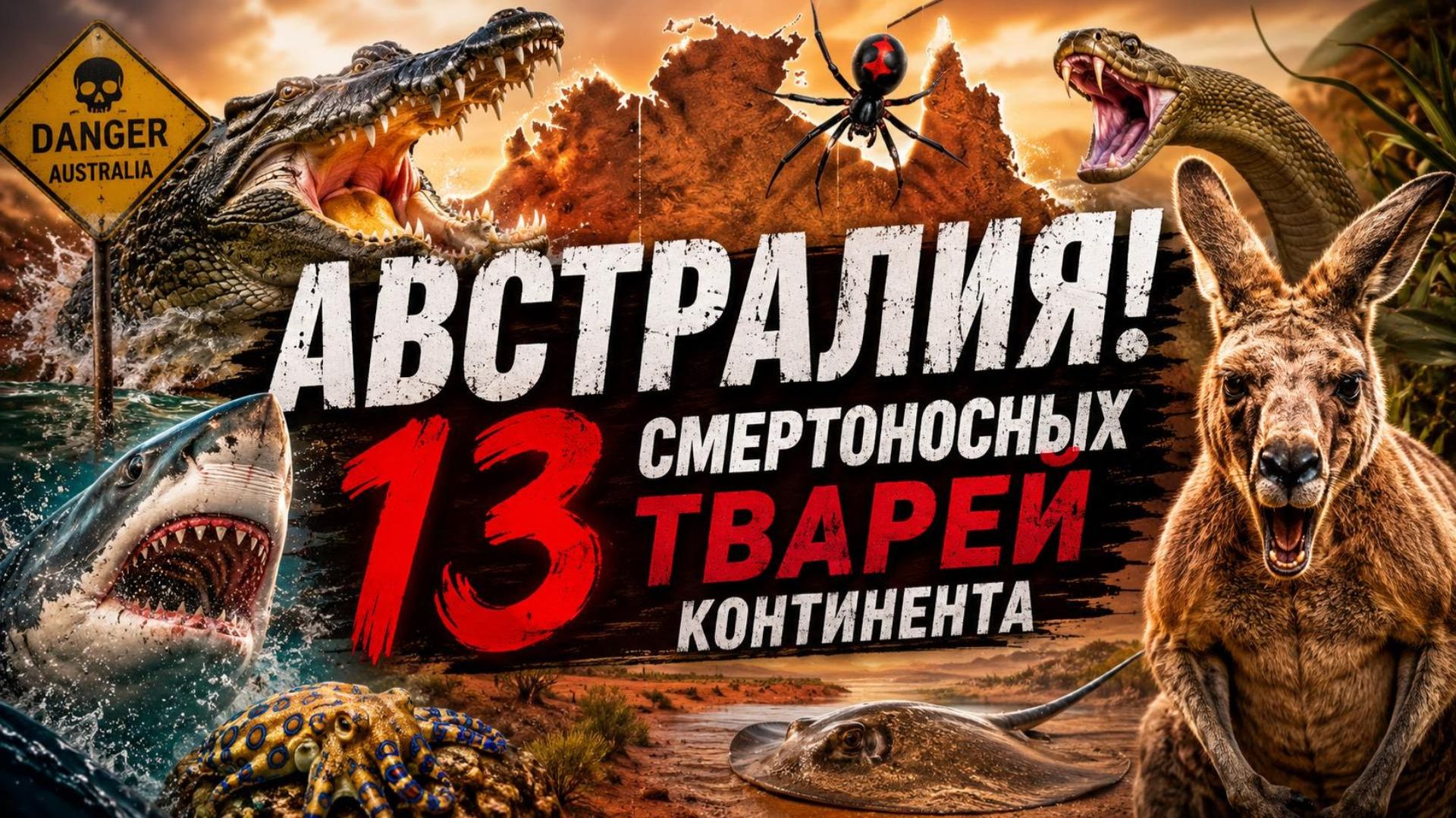 АВСТРАЛИЯ! 🚫 13 Смертоносных Тварей Континента!