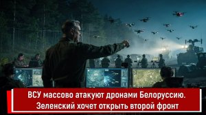 ВСУ массово атакуют дронами Белоруссию. Зеленский хочет открыть второй фронт
