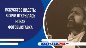 Искусство видеть: в Сочи открылась новая фотовыставка
