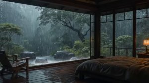 ЗВУКИ ДОЖДЯ ЗА ОКНОМ 🌧️ УЮТНАЯ ДОЖДЛИВАЯ НОЧЬ ДЛЯ СНА И РАССЛАБЛЕНИЯ