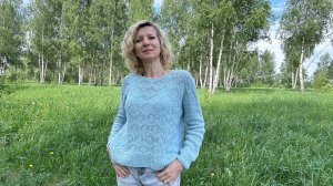 Летний джемпер «Марго» из хлопкового микро букле / МК
