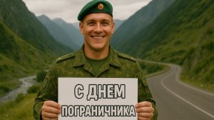 Рубежи под защитой! С днём пограничника. Шикарная музыкальная открытка.