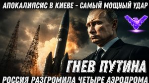 Гнев Путина. Апокалипсис в Киеве! Самый мощный удар России. Разгром четырех аэродромов