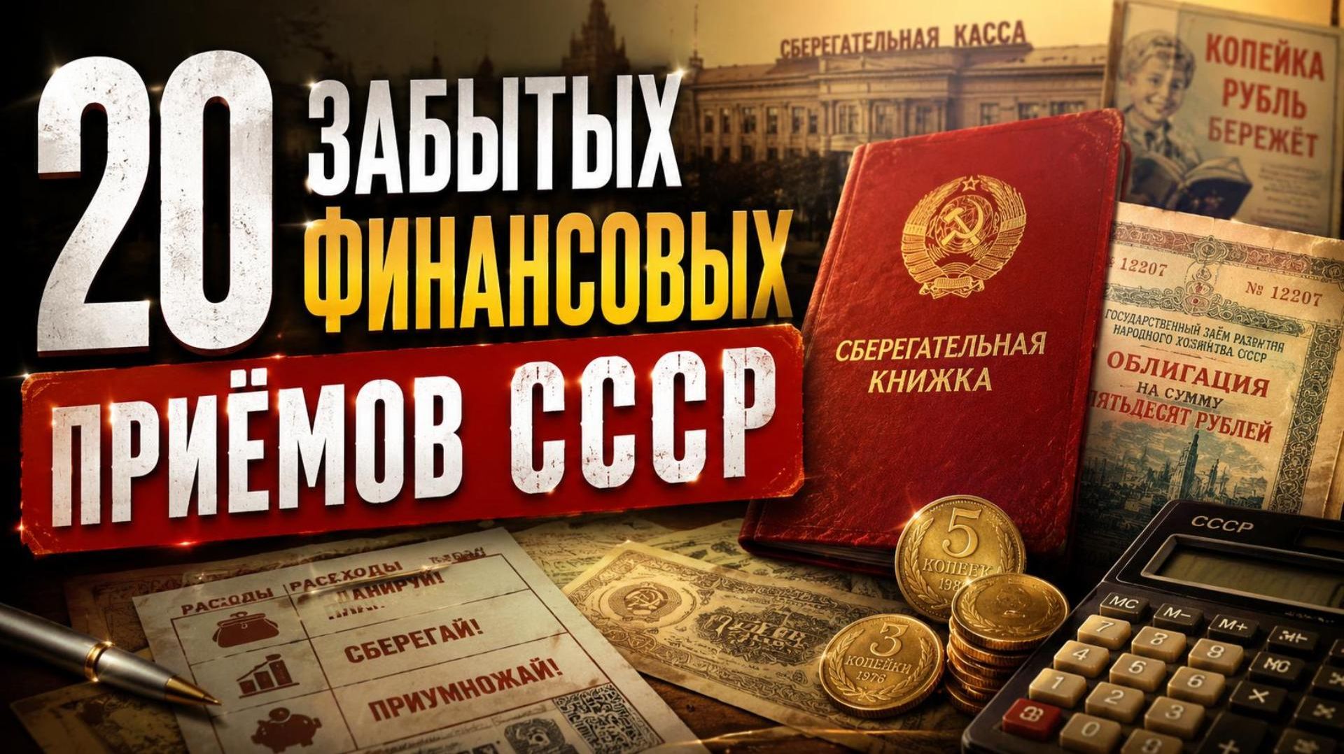 20 ЗАБЫТЫХ СОВЕТСКИХ ФИНАНСОВЫХ ПРИЁМОВ, О КОТОРЫХ ПОЧТИ ЗАБЫЛИ!
