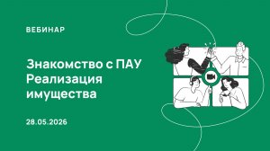 28.05.26, Знакомимся с программой «ПАУ», процедура Реализация имущества