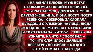 Муж унизил Люду на юбилее, но через минуту узнал правду |Истории из жизни|Реальные истории