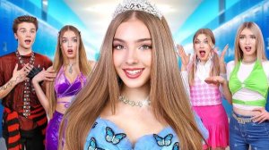 Экстремальный МЕЙКОВЕР ИЗ БОТАНШИ в принцессу! Как спасти трон? 👑⚔️