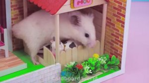 Строю ВОЛШЕБНУЮ ферму Хелло Китти! 🌸 Коровник из картона своими руками