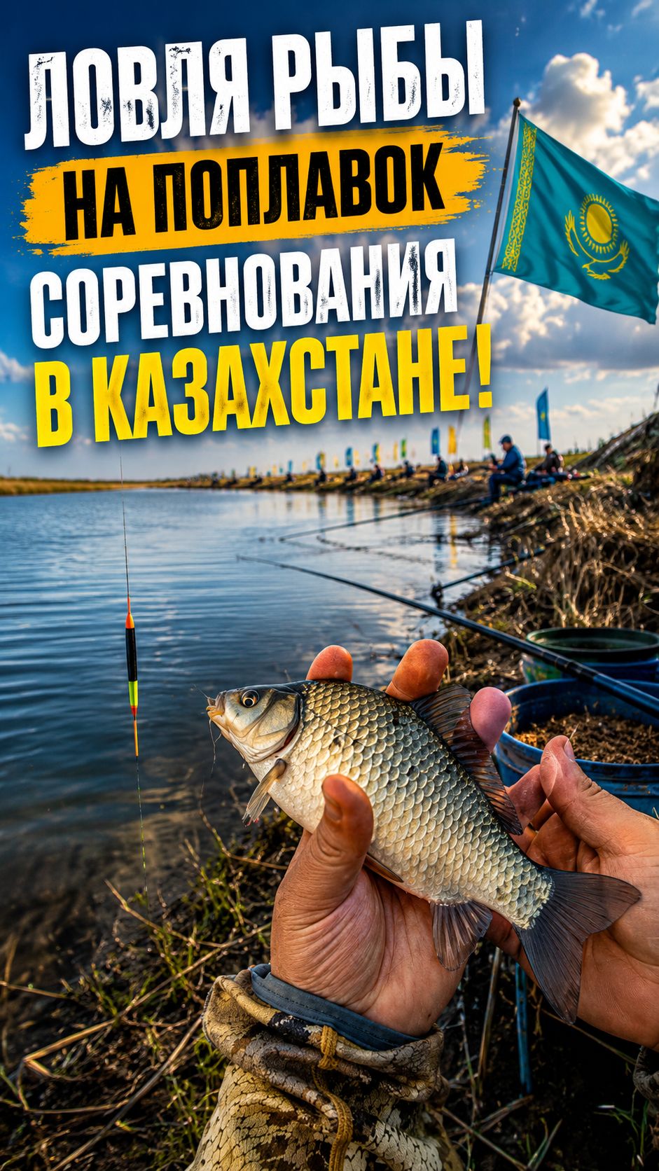 ЛОВЛЯ РЫБЫ НА ПОПЛАВОК, СОРЕВНОВАНИЯ В КАЗАХСТАНЕ! смотреть онлайн