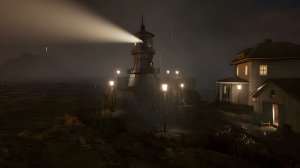 🌊🌩️ Маяк в бурную ночь: расслабляющий дождь, океанские волны и редкие раскаты грома для сна.
