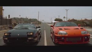 Форсаж 1 Toyota Supra Против Ferrari кто шустрее ?