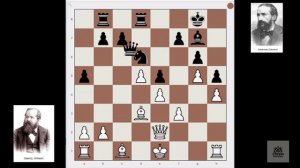 Steinitz - Zuckertort (18st game of the match) 1886