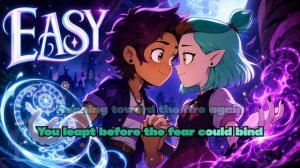 Luz and Amity (Lumity) - Easy [A.I. Concept Cover Music Video Lyrics]