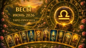 Весы ♎ Таро прогноз на июнь 2026 года