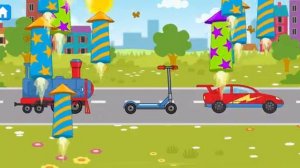 Транспорт для детей Игра Синий Трактор